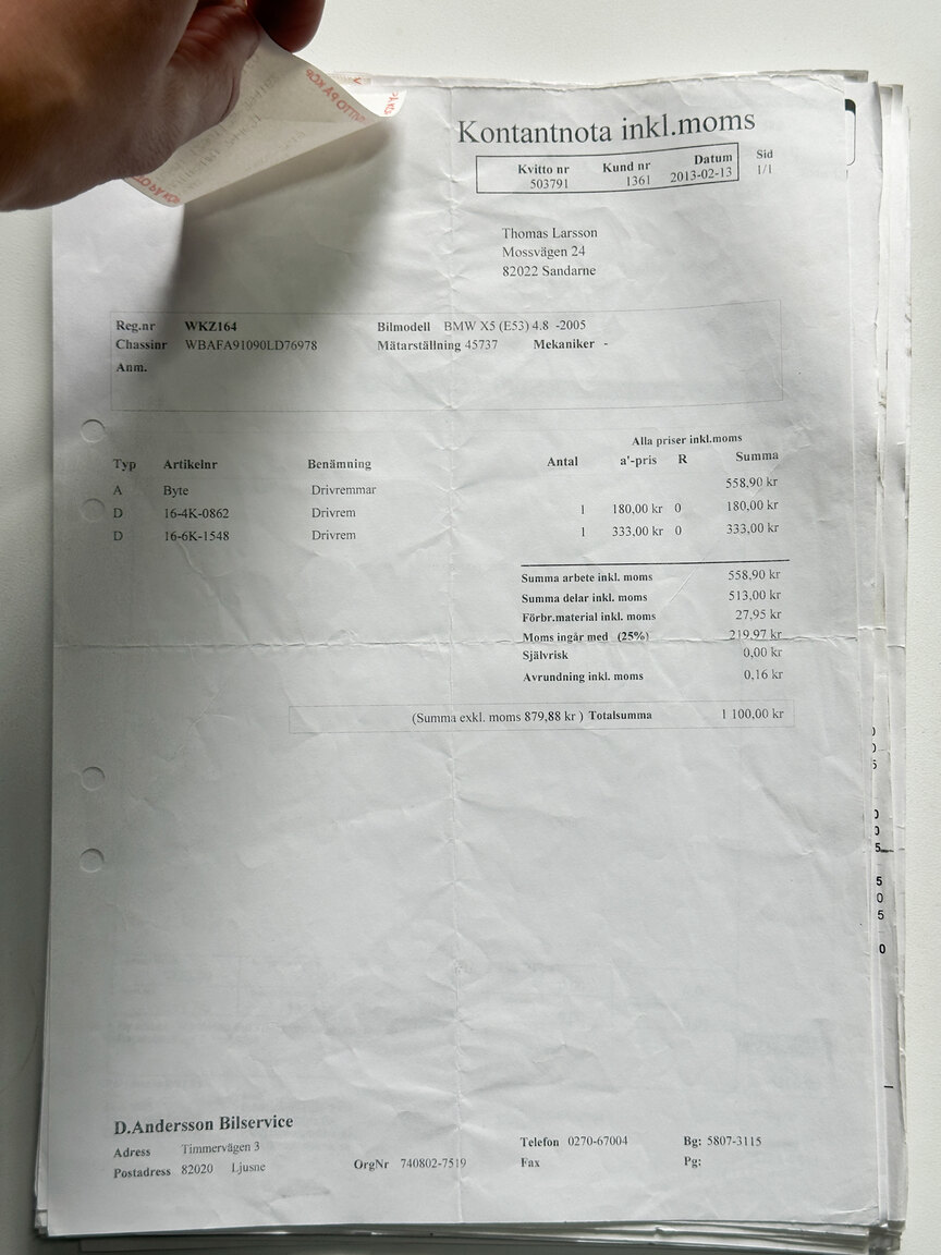 Documentation for 2005 BMW X5 4.8iS E53 LCI