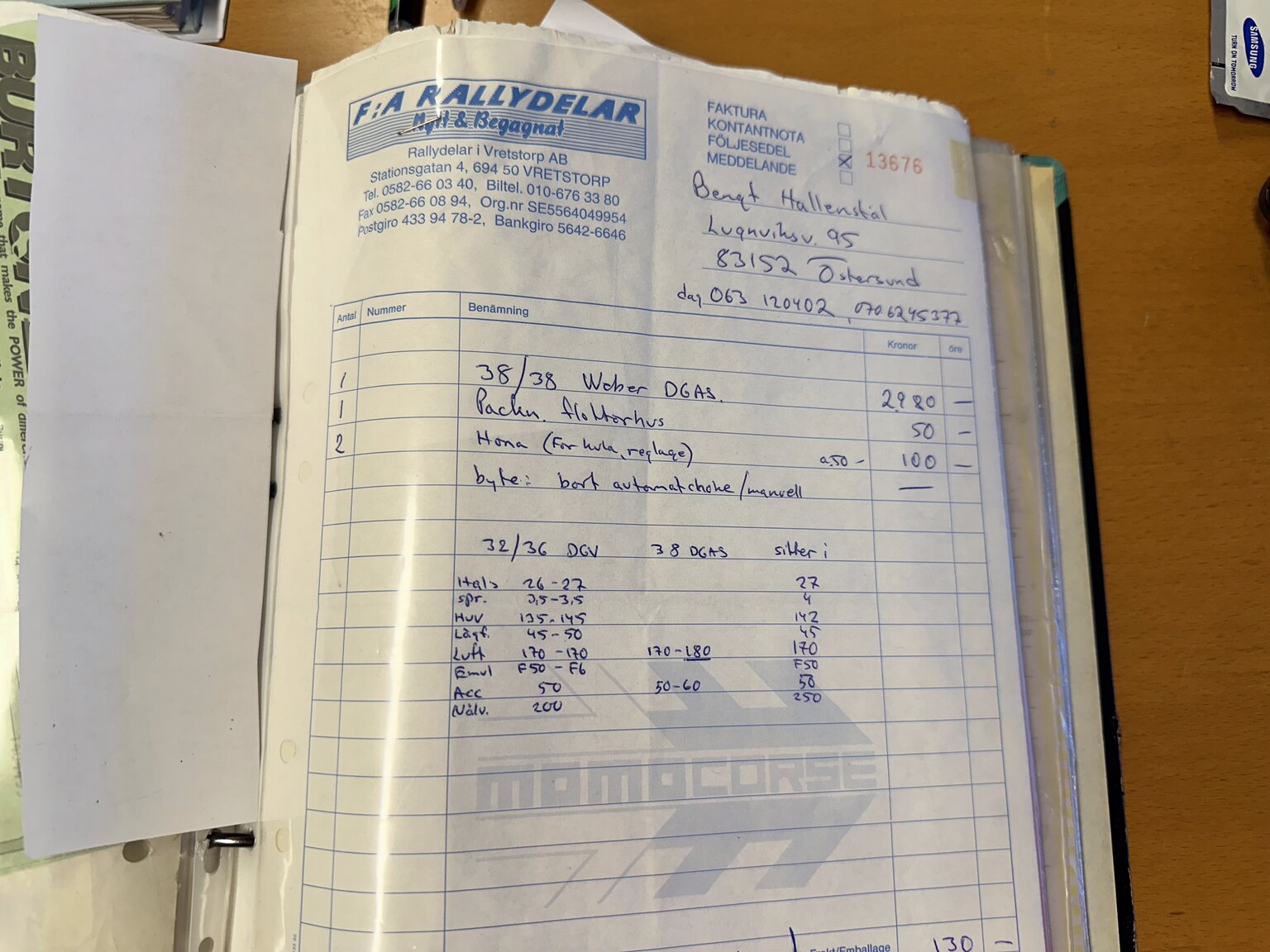 Dokumentation för 1969 Saab Sonett II