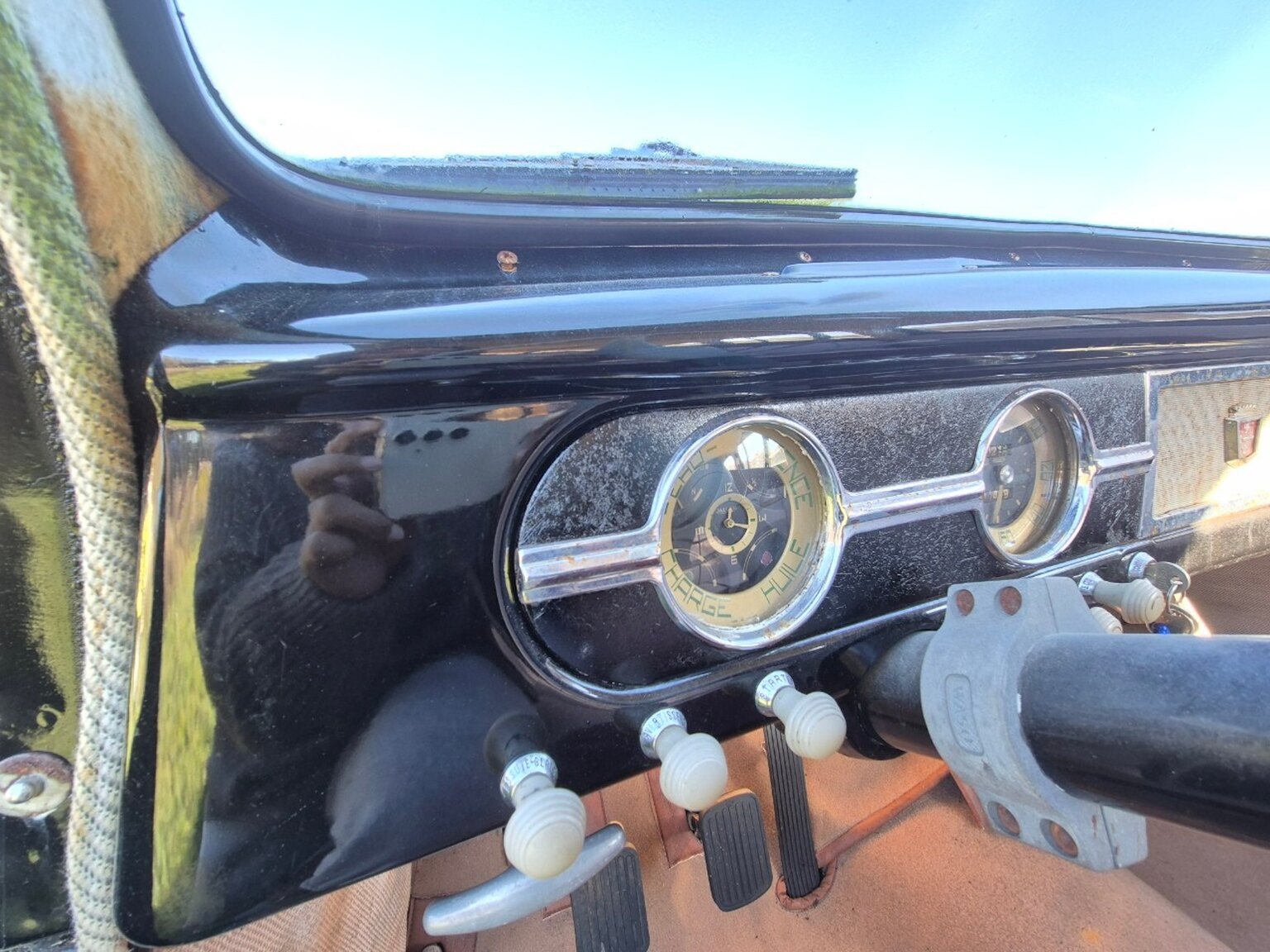Interiörbild 1954 Ford Vedette 3.9 V8
