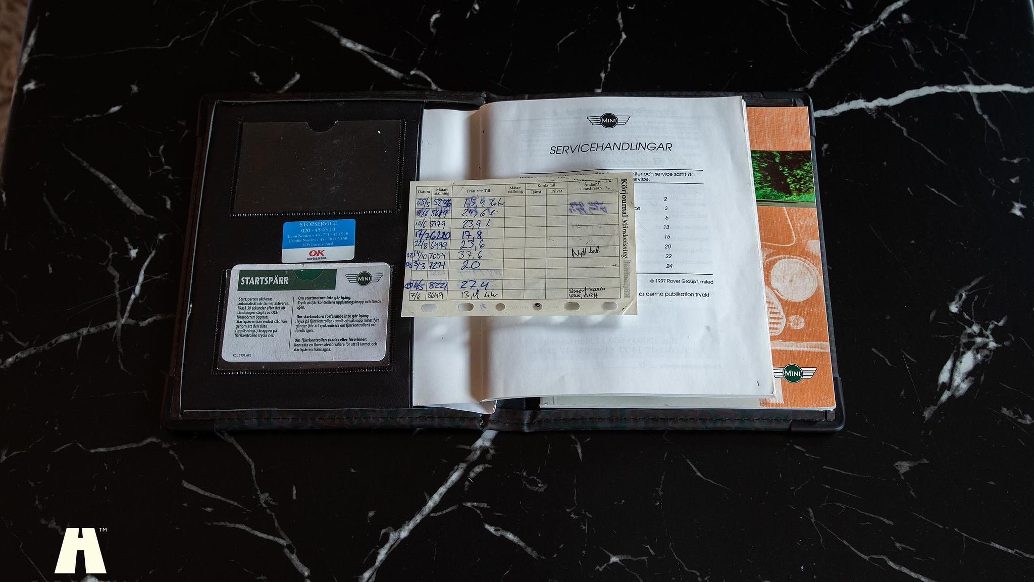 Documentation for 1998 Mini Cooper