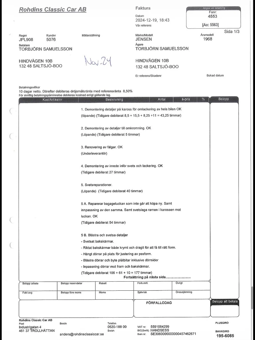 Documentation for 1968 Jensen Interceptor (42)