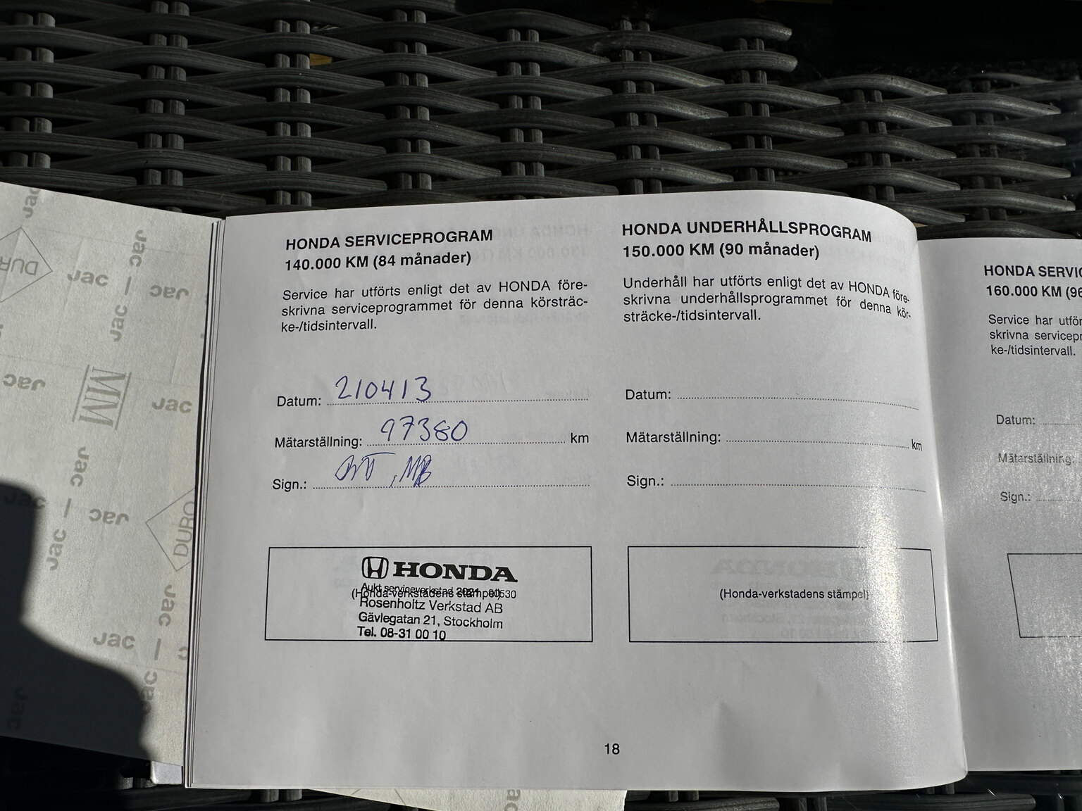 Documentation for 1992 Honda NSX 3.0