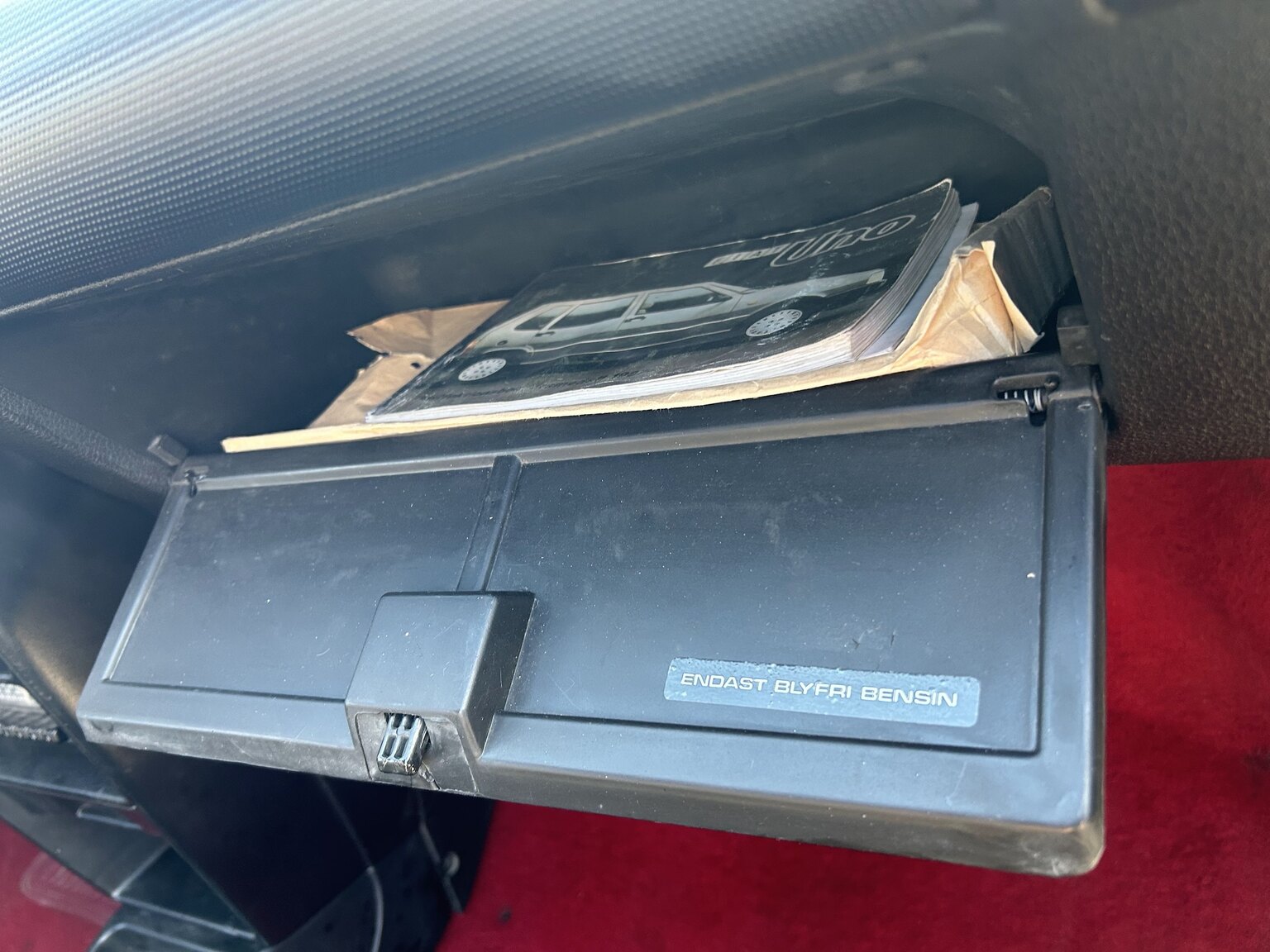 Interiörbild 1987 Fiat UNO Turbo I.E (22)