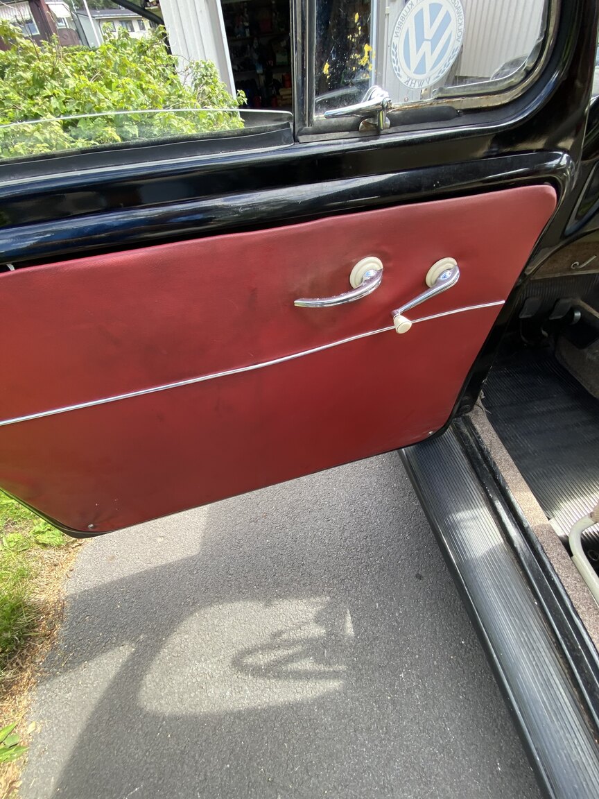 Interiörbild 1955 Volkswagen Beetle 1200