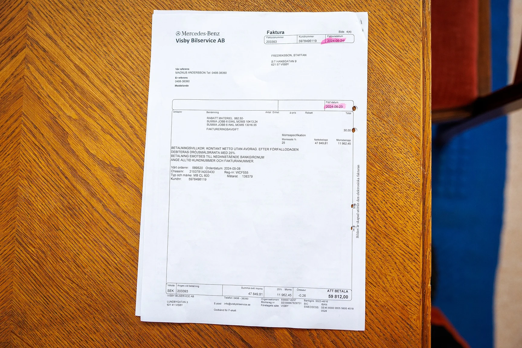 Dokumentation, 2000 Mercedes-Benz CL 600 (15)