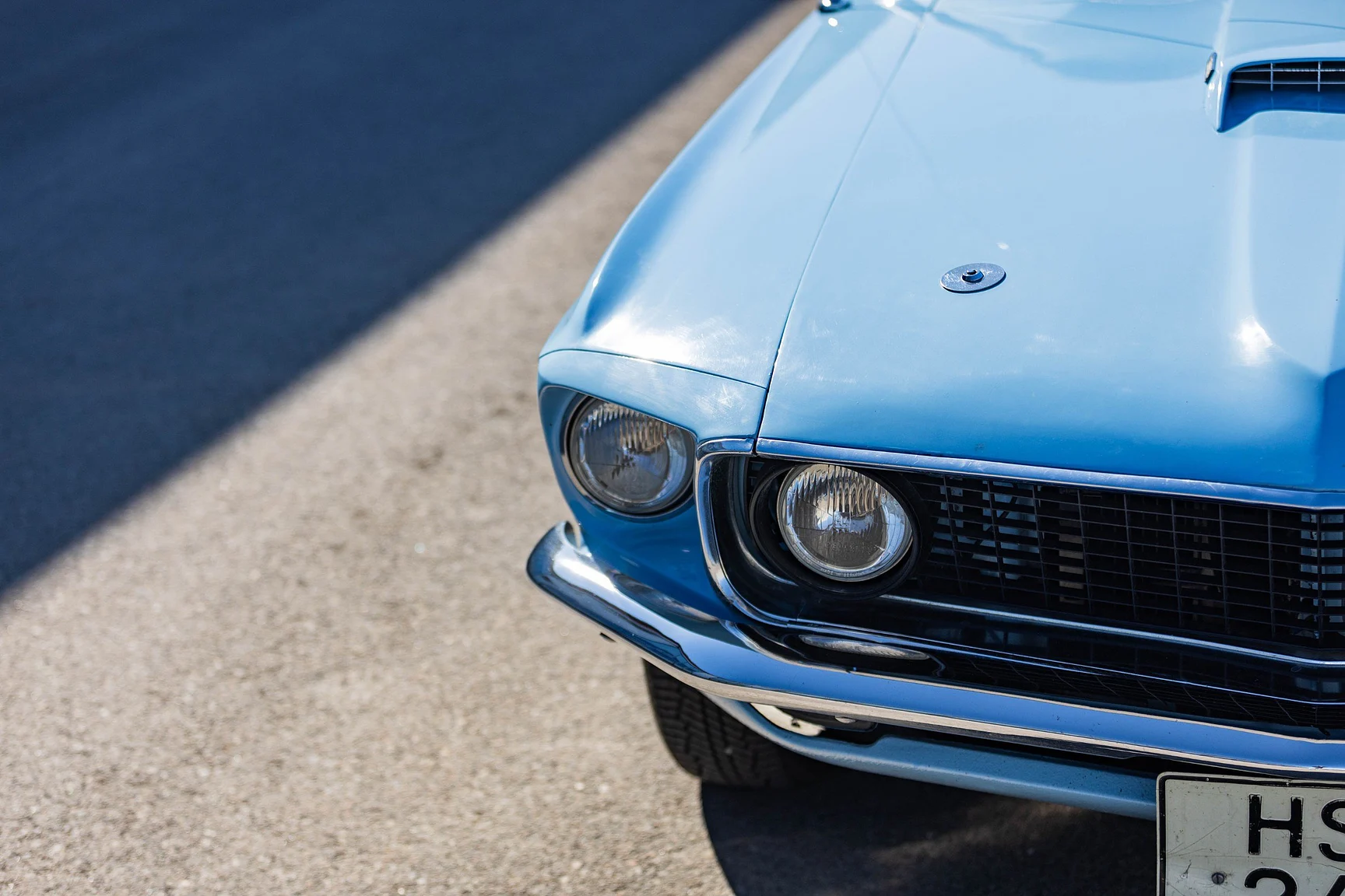 Exteriörbild på 1969 Ford Mustang GT Cabriolet "M-code" (26)