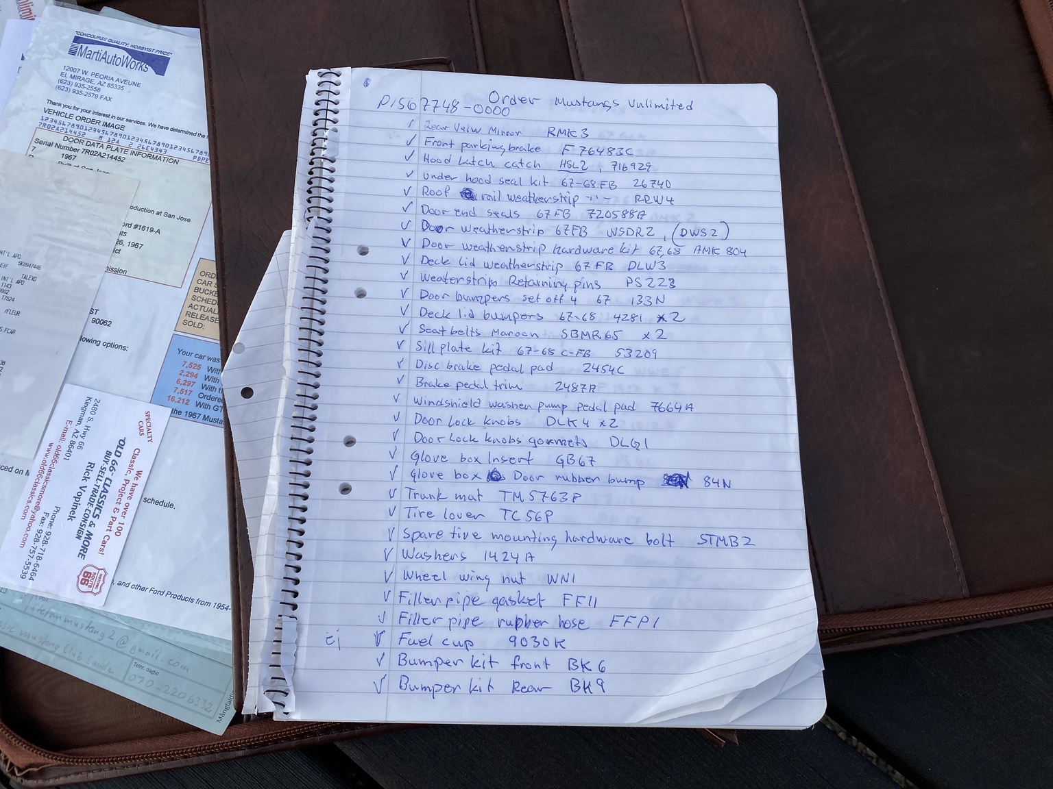 Dokumentation, 1967 Ford Mustang Fastback (10)