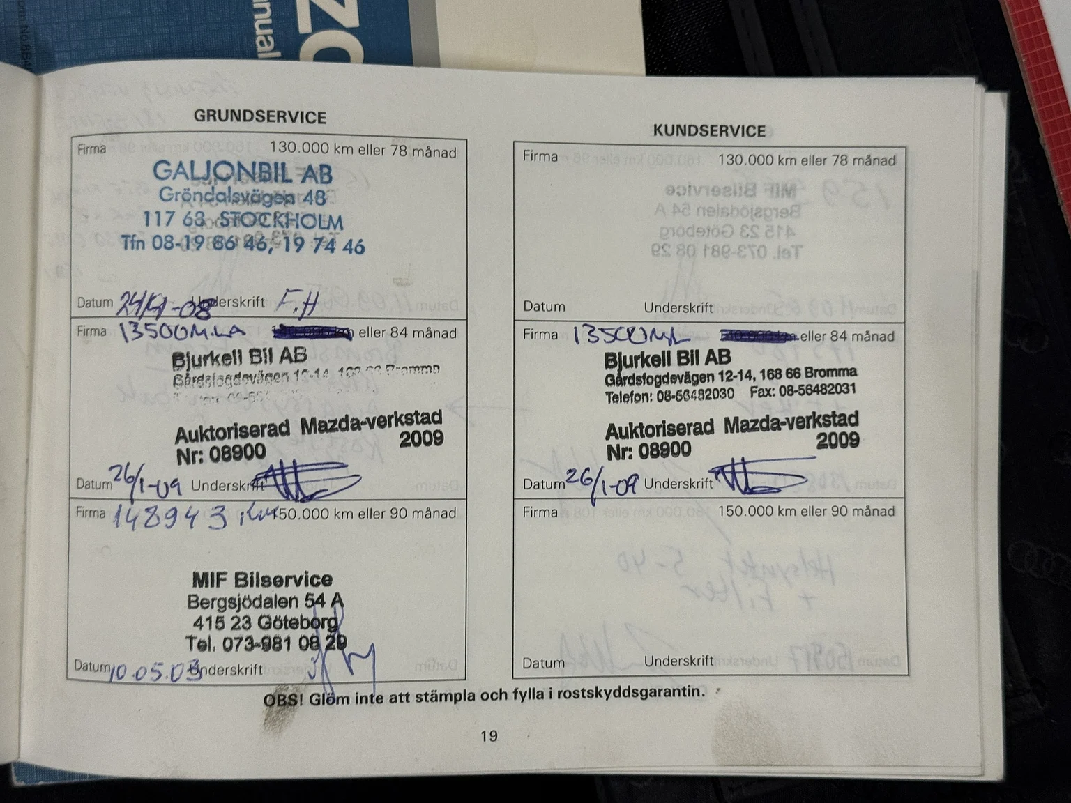 Documentation for 1991 Mazda MX-5 Miata (9)
