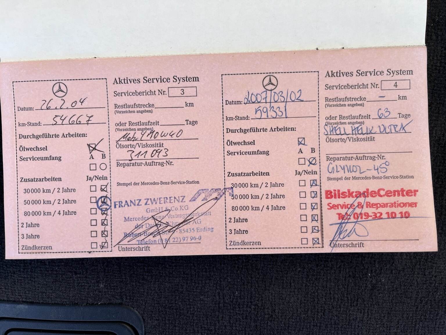 Dokumentation för 1999 Mercedes-Benz E320 T Automat