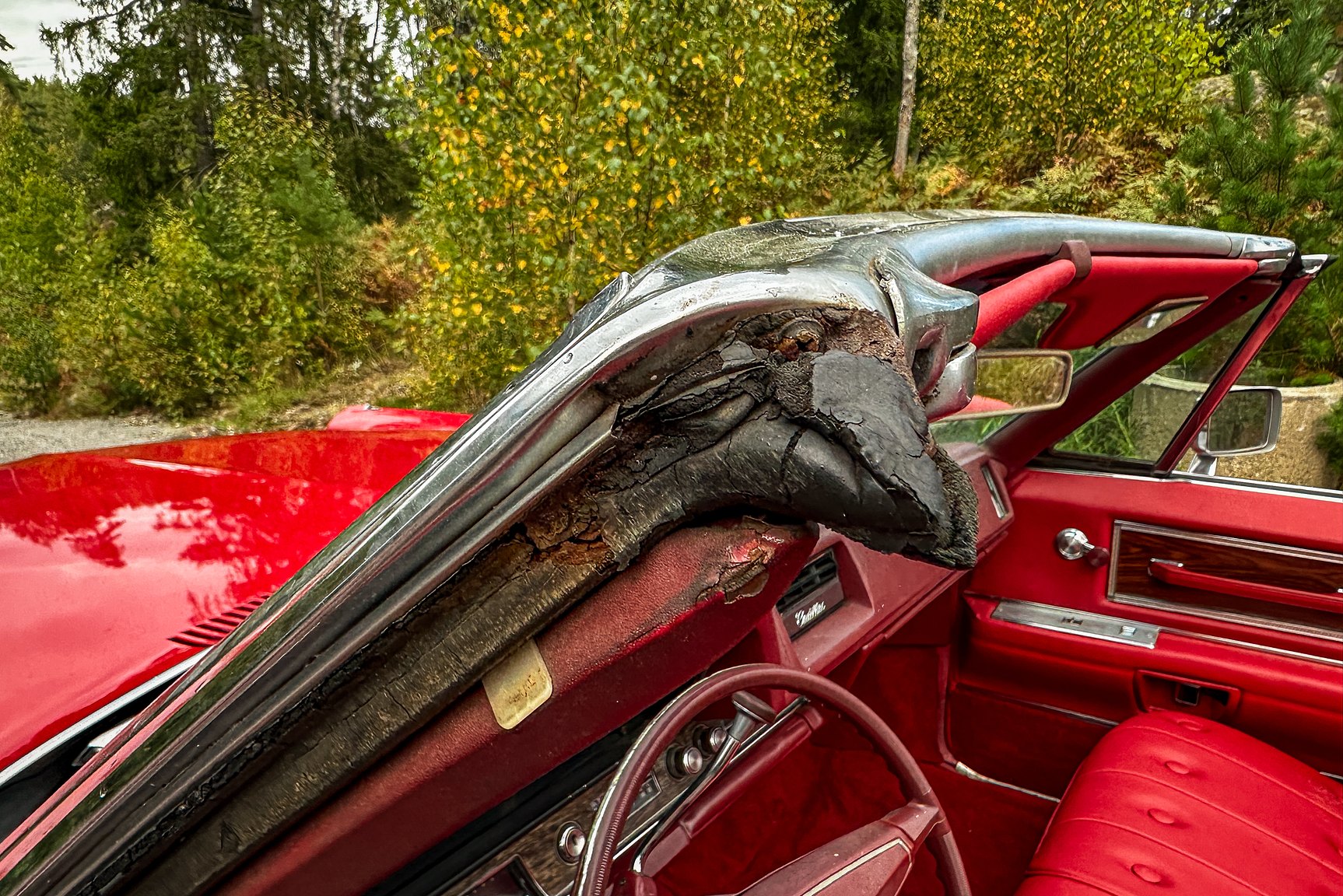 Innenraumfoto von 1968 Cadillac DeVille Convertible