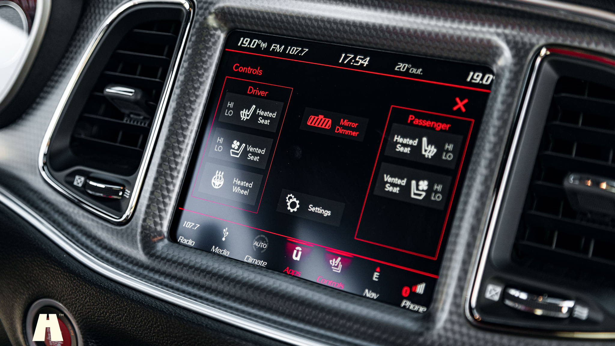 Interior image of 2018 Dodge Challenger Hellcat