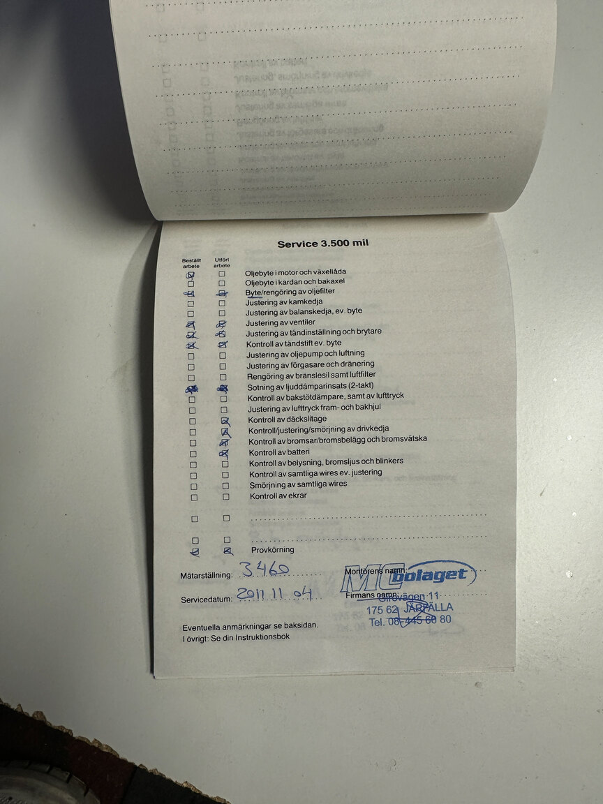 Dokumentation för 1990 Kawasaki ZX900R