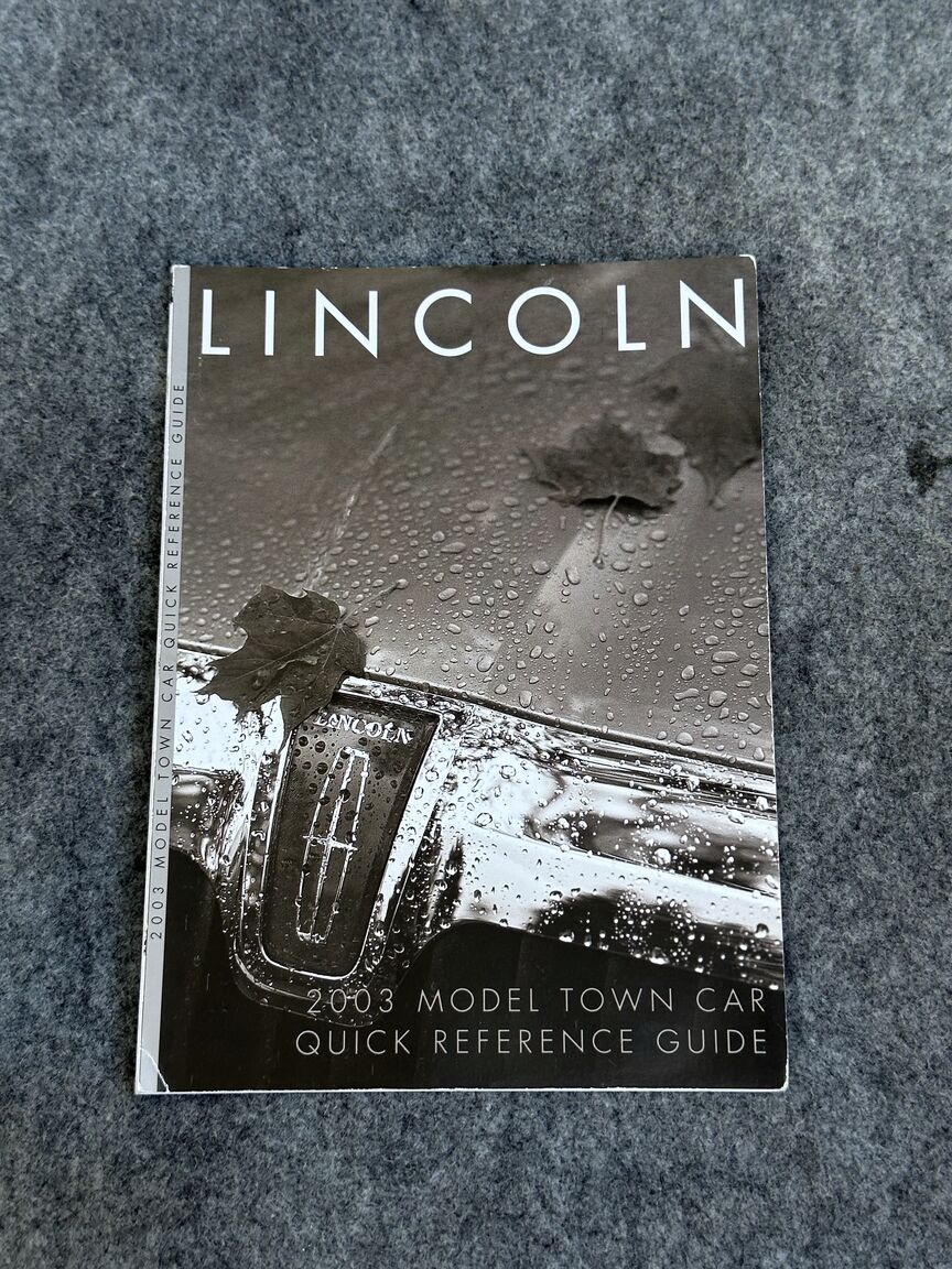 Dokumentation, 2003 Lincoln Town Car