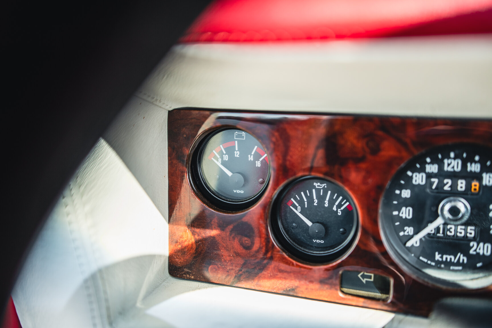 Interiörbild 1985 TVR 350i Cabriolet 3.5 V8