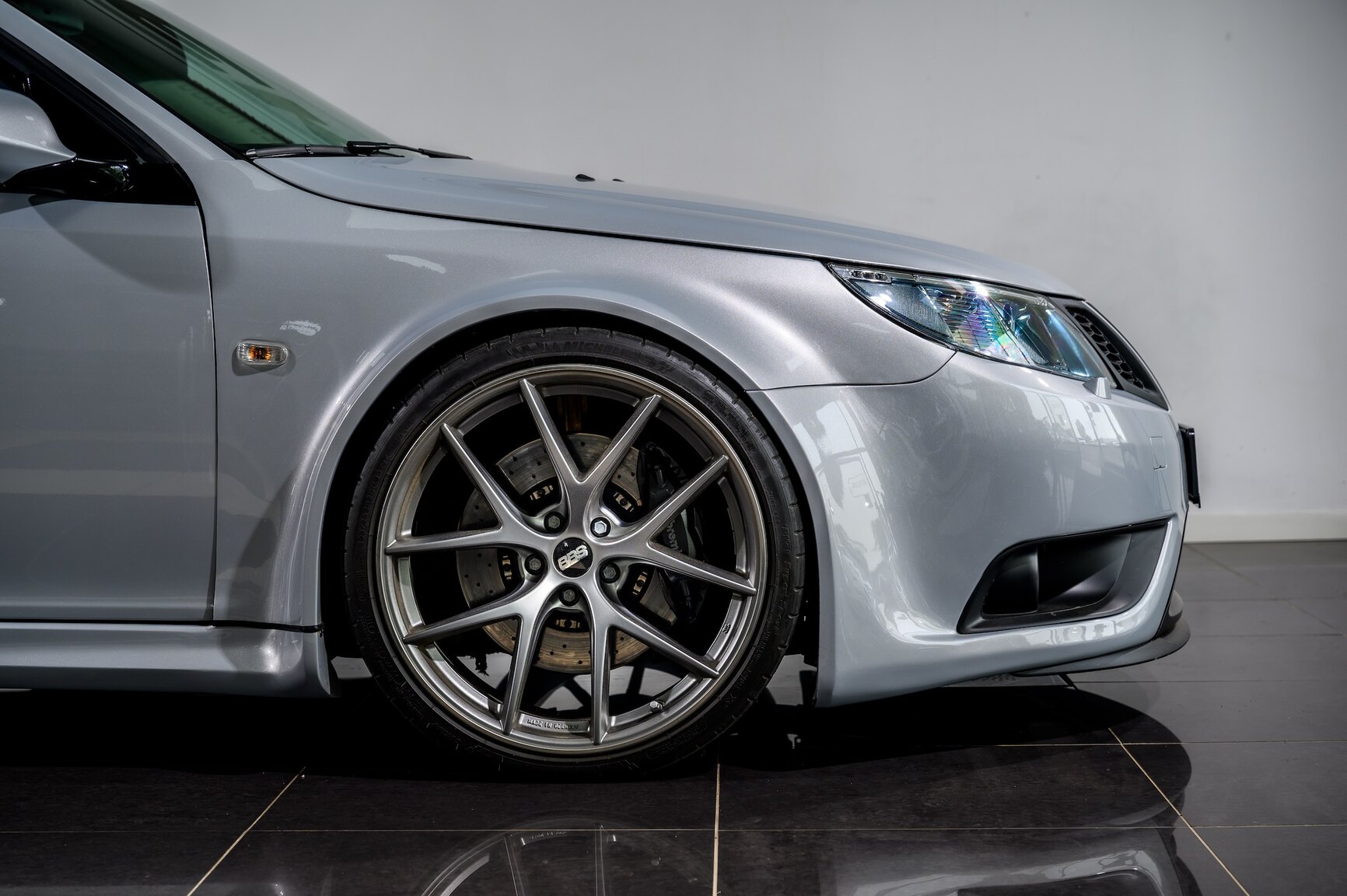 Exterior image of 2008 SAAB 9-3 Aero SportSedan Silver Beast SFRO