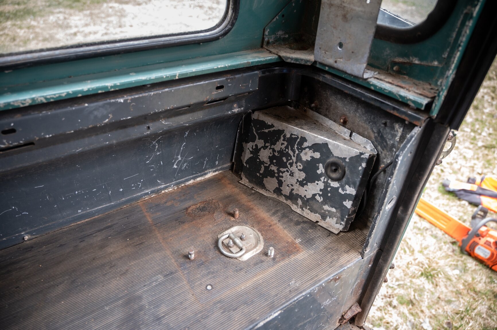 Innenraumfoto von 1986 Land Rover 90 2.5D