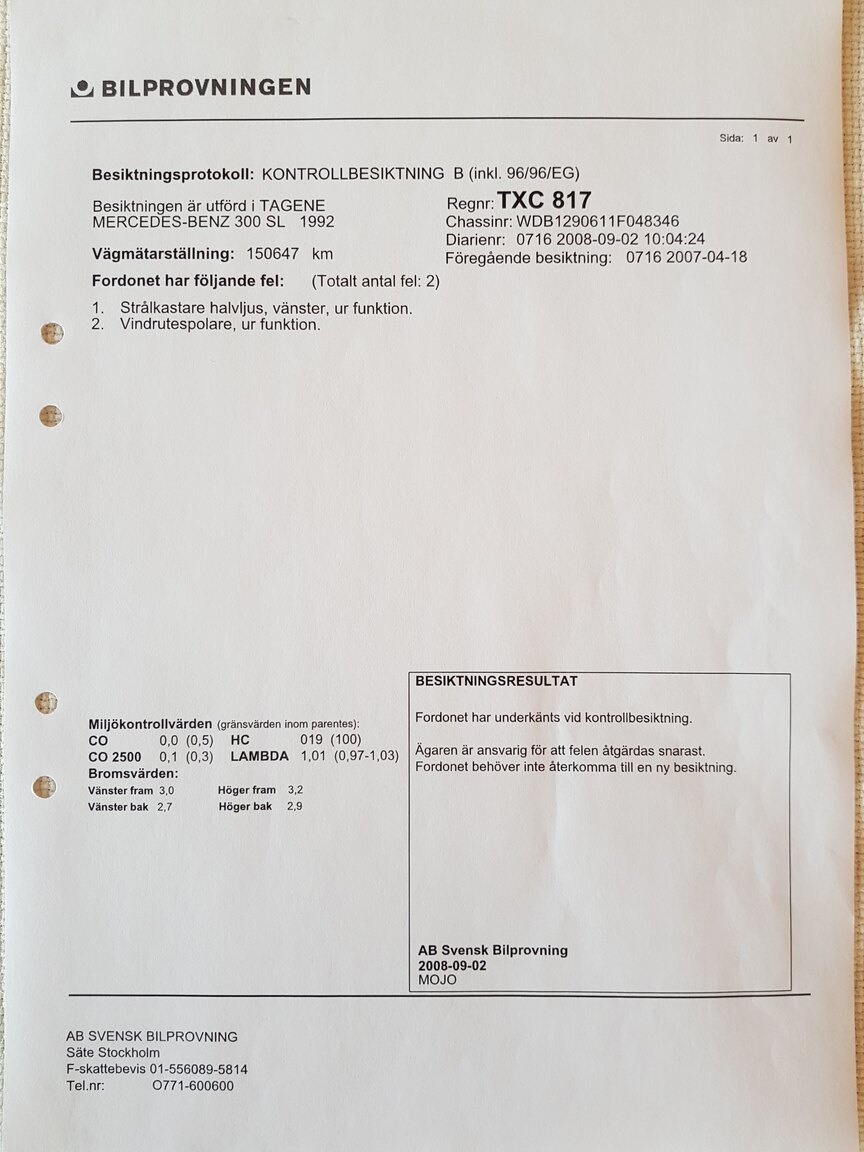 Documentation for 1992 Mercedes-Benz 300 SL-24