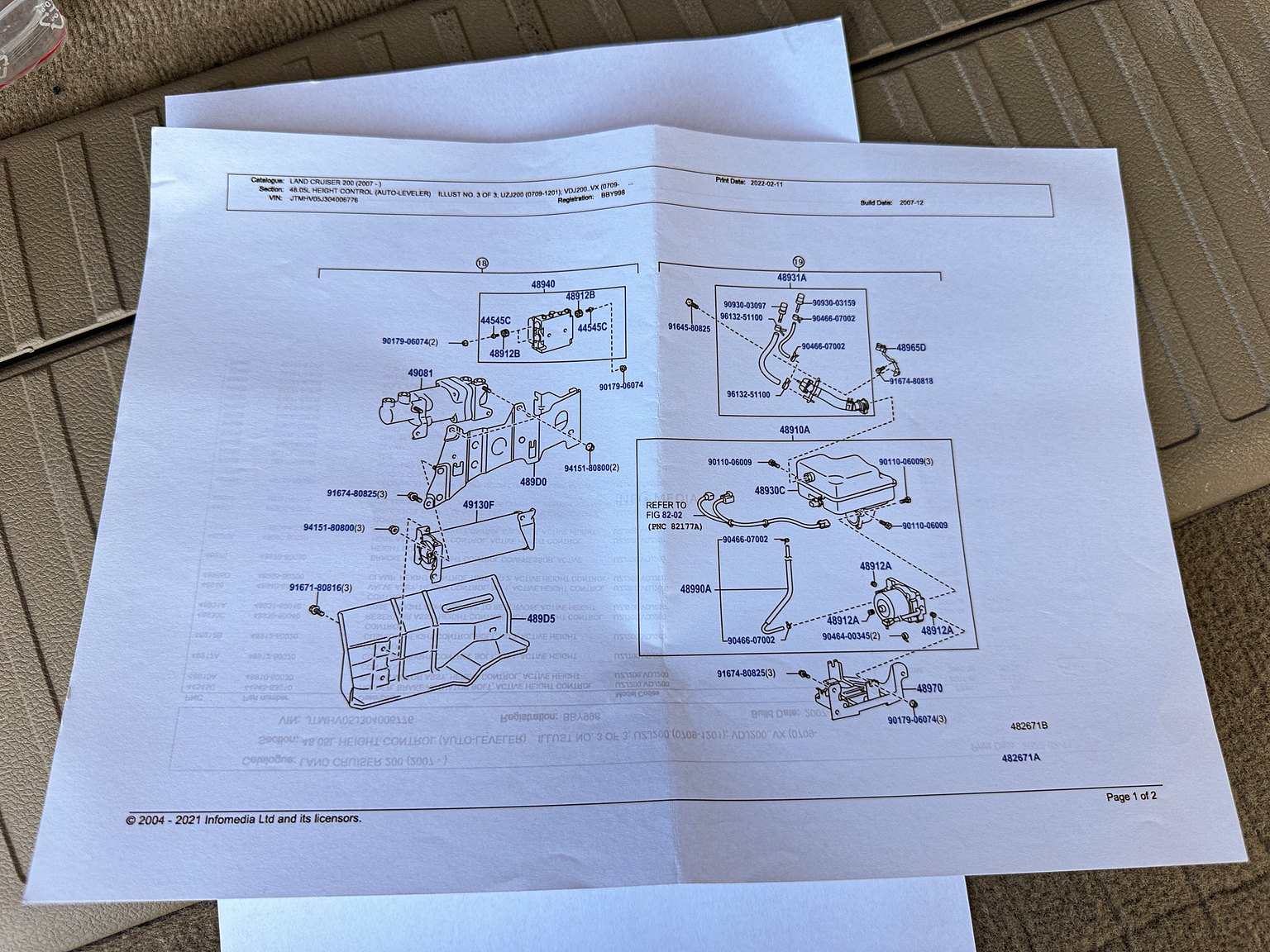 Documentation for 2008 Toyota Land Cruiser 4.5 4WD V8