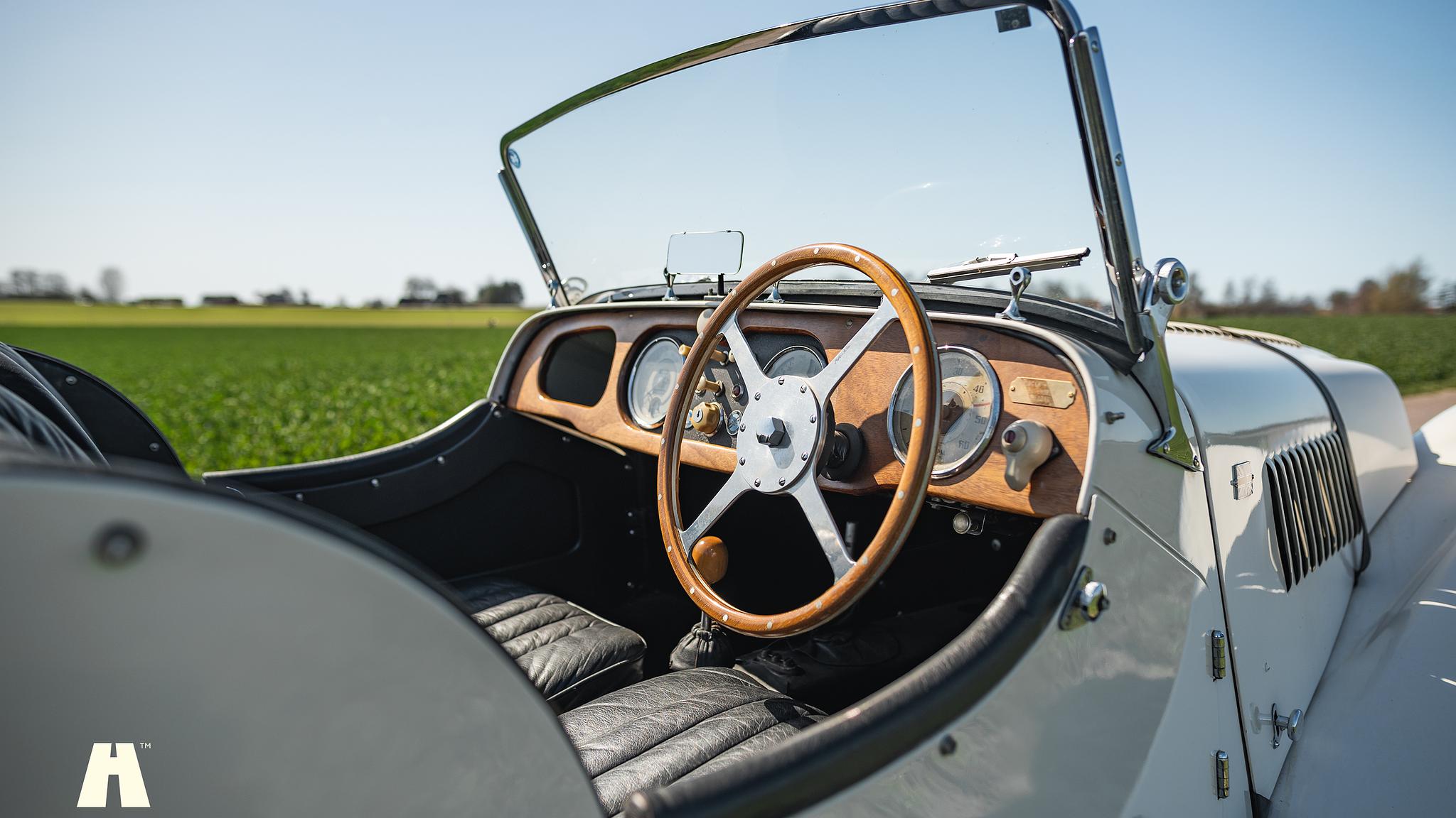 Interiörbild 1954 Morgan Plus 4 