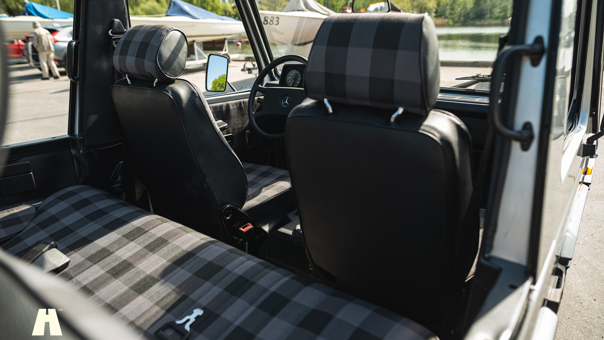 Interiörbild 1985 Mercedes 230GE Cabrio