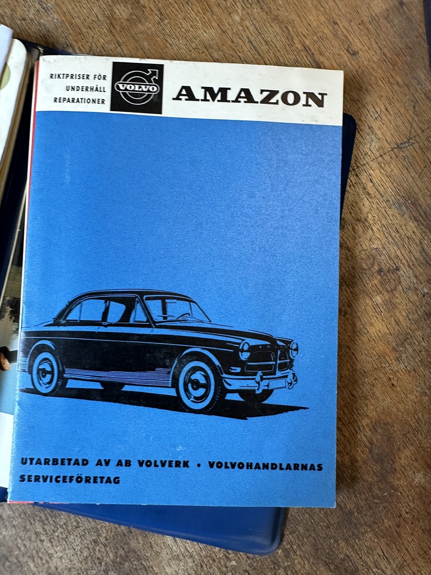 Dokumentation för 1968 Volvo Amazon 121