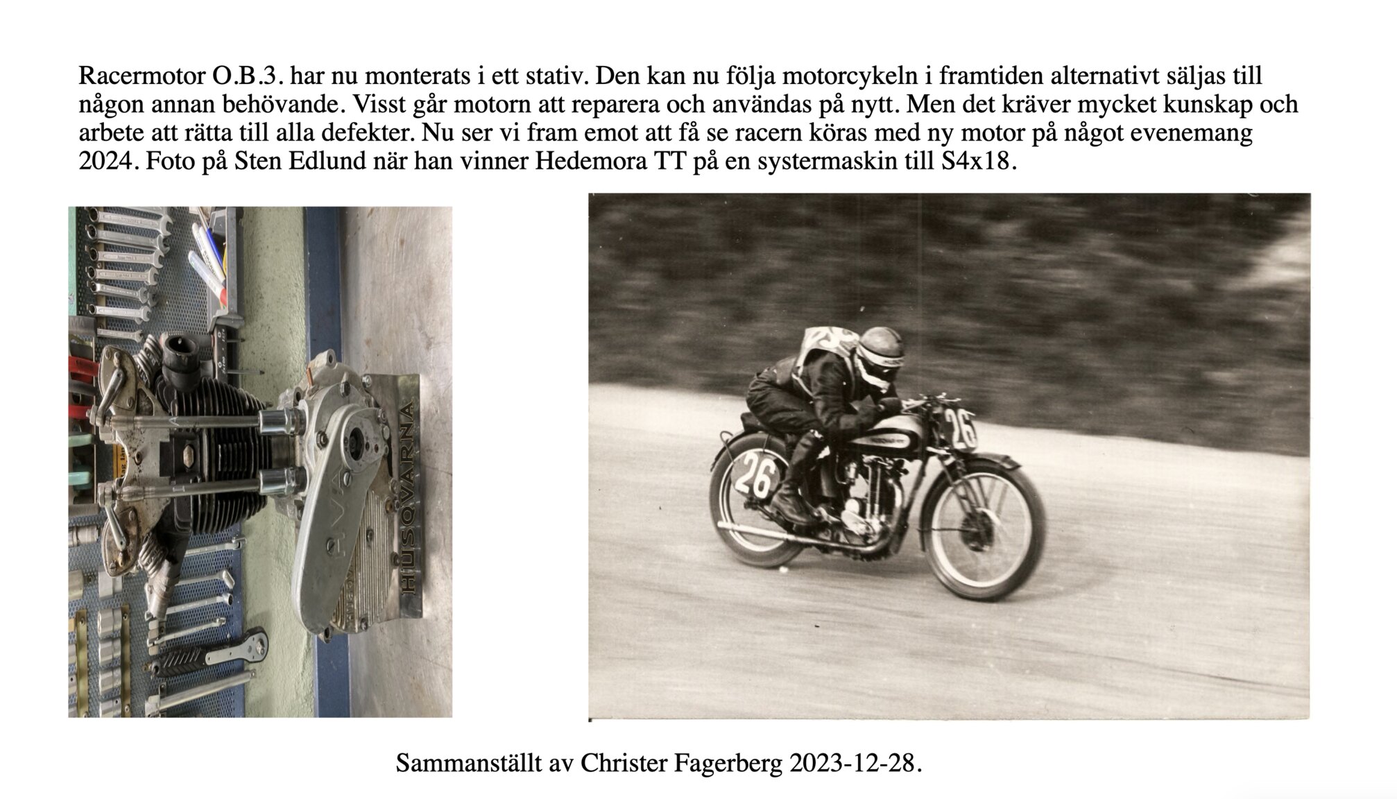 Dokumentation, 1933 Husqvarna 350