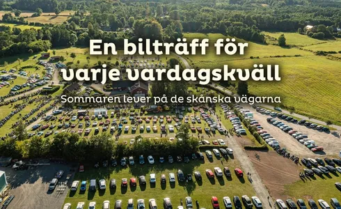 En bilträff för varje vardagskväll – sommaren lever på de skånska vägarna
