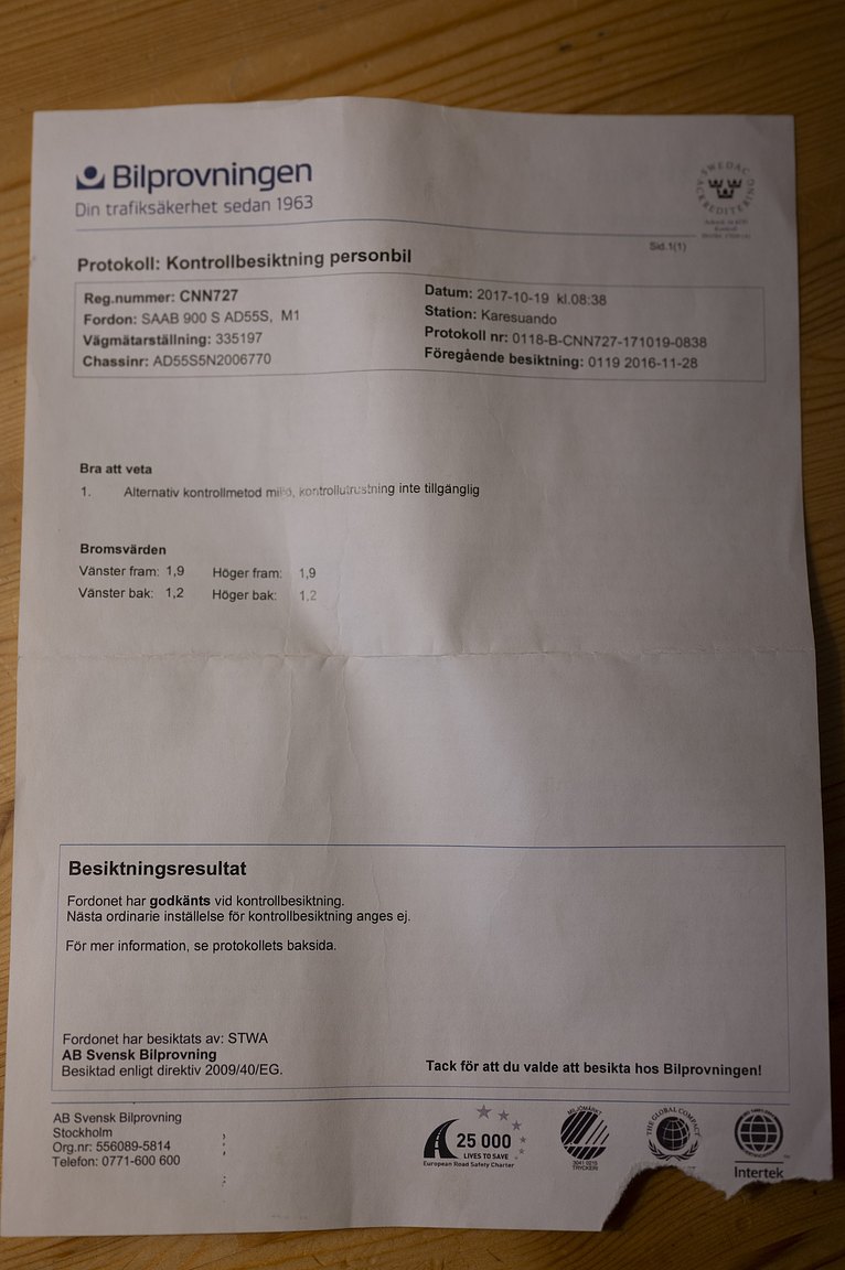 Dokumentation för 1992 SAAB 900 S – NO RESERVE