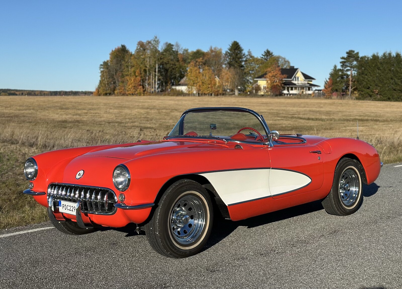 Exteriörbild på 1956 Chevrolet Corvette 