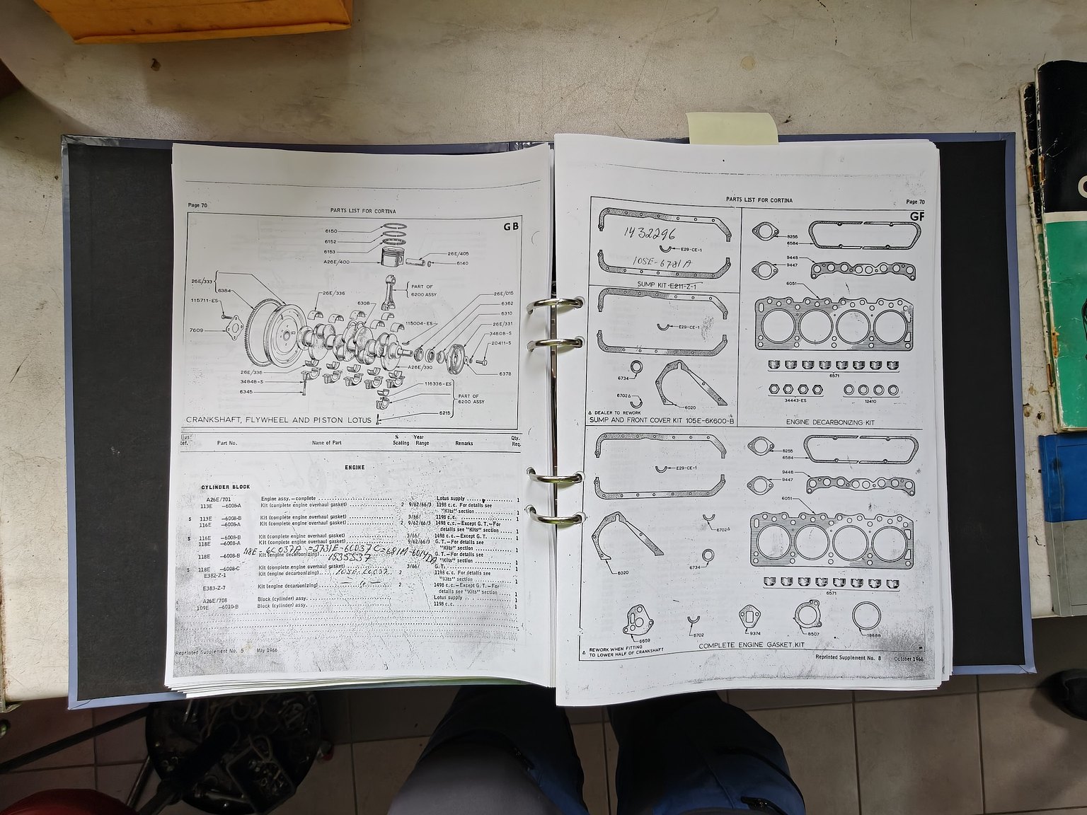 Documentation for 1966 Ford Cortina GT