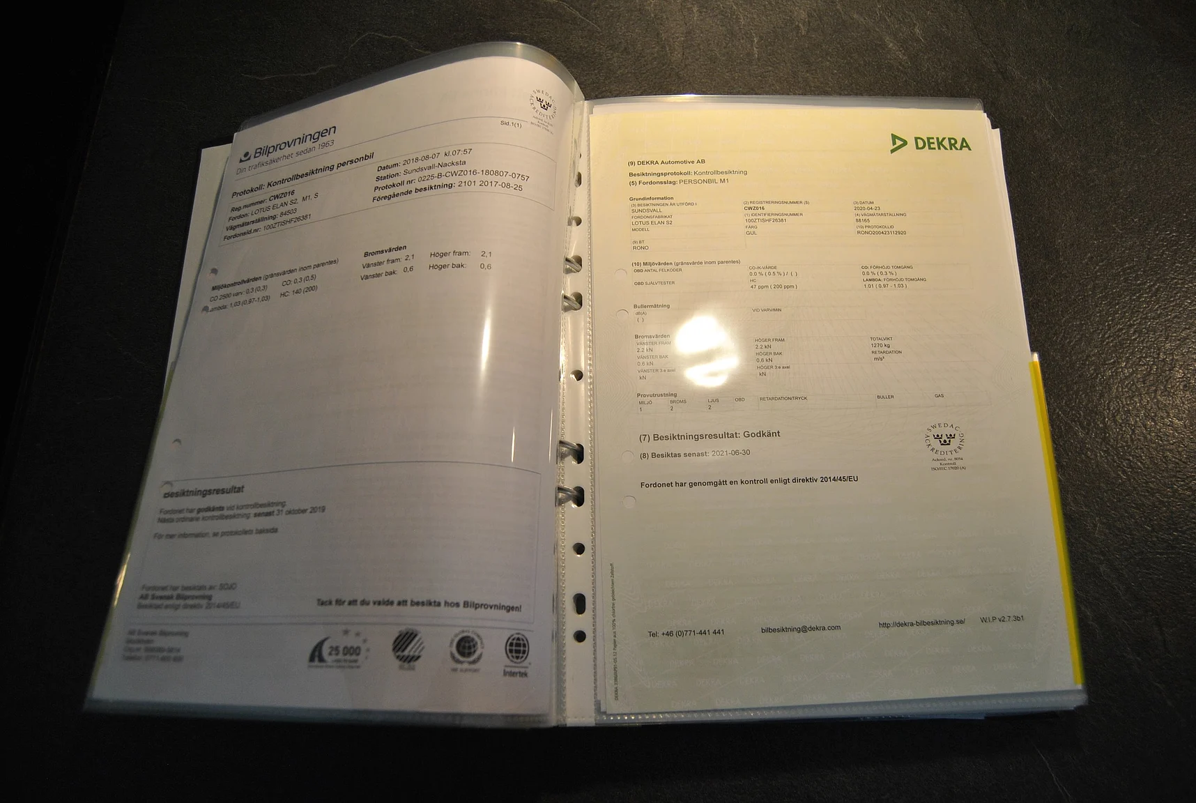 Dokumentation för 1995 Lotus Elan Roadster (6)