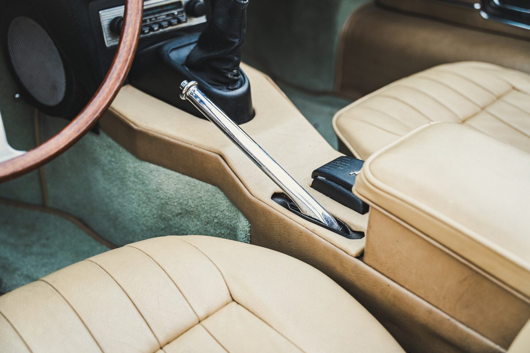 Innenraumfoto von 1970 Jaguar E-Type Roadster