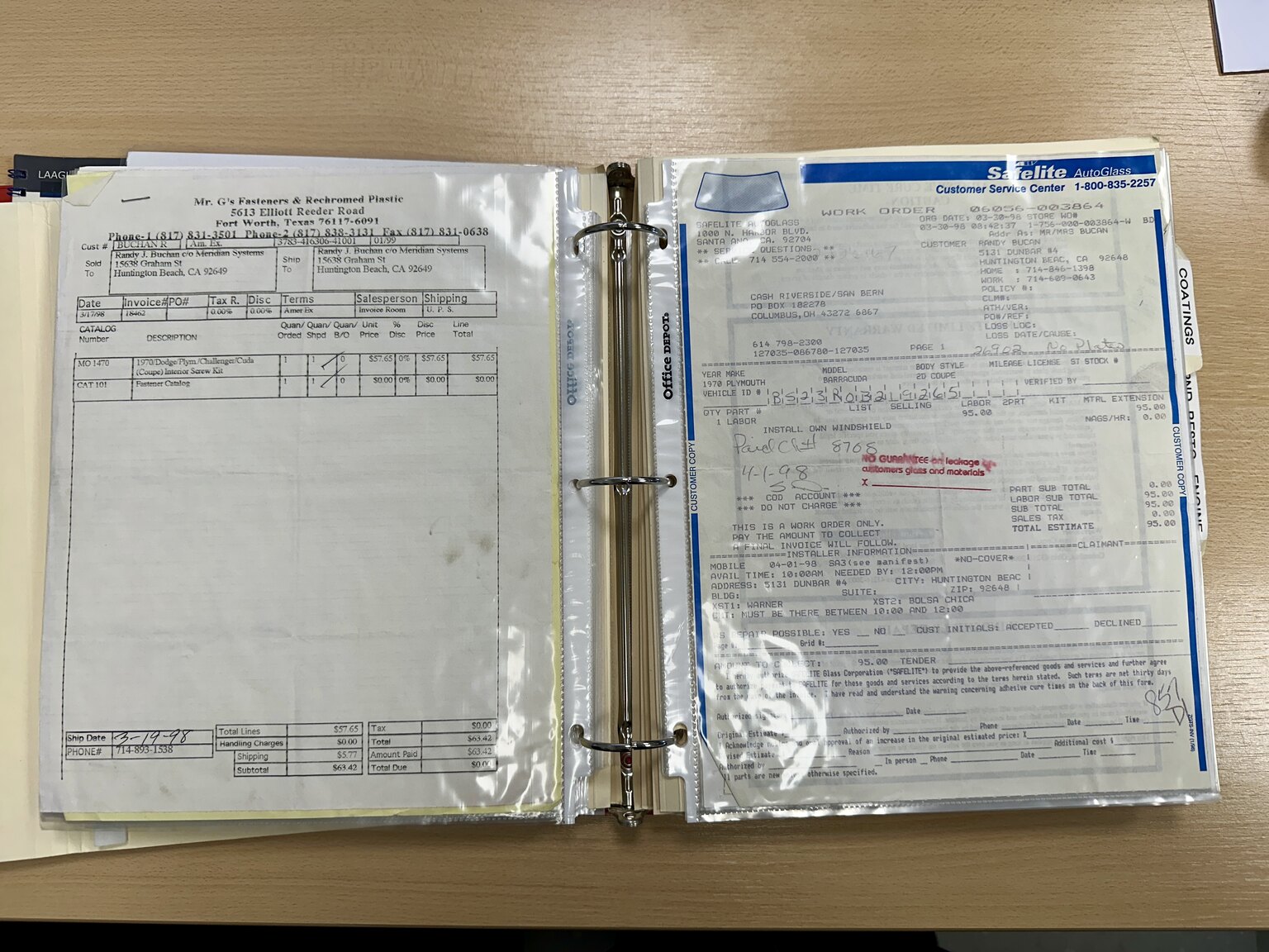 Documentation for 1970 Plymouth Hemi Cuda (3)