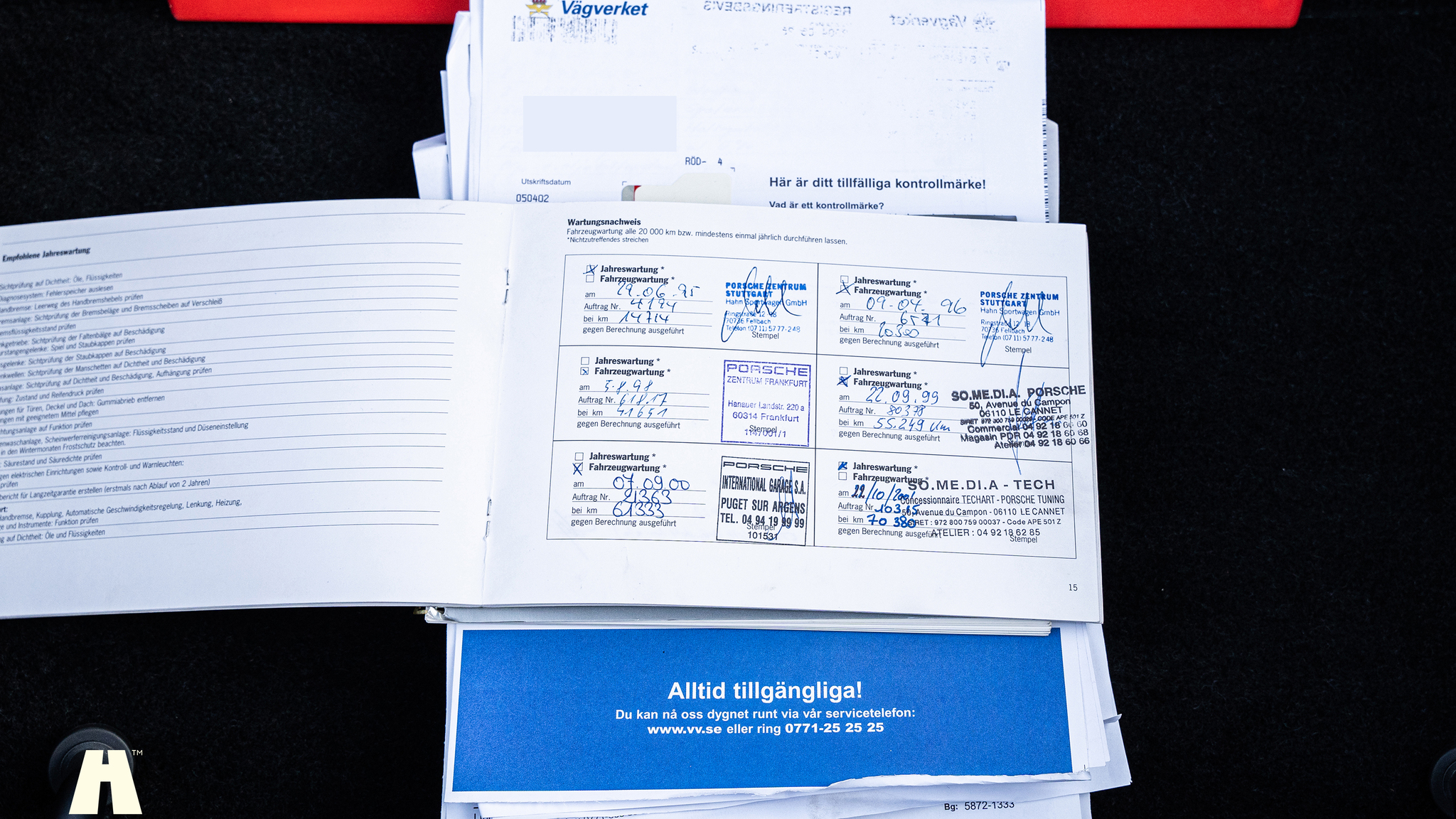 Dokumentation för 1994 Porsche 993 Cabriolet (7)