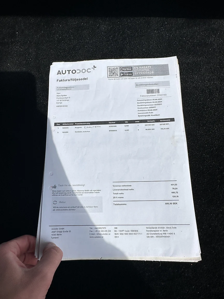 Documentation for 1990 Porsche 944 S2 Cabriolet  (17)