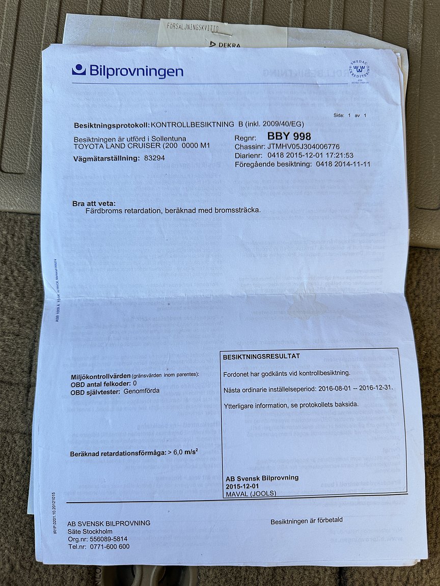 Documentation for 2008 Toyota Land Cruiser 4.5 4WD V8
