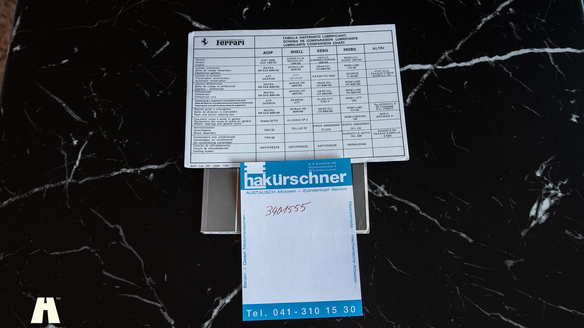 Documentation for 1985 Ferrari Mondial Quattrovalvole Design by Pininfarina (8)