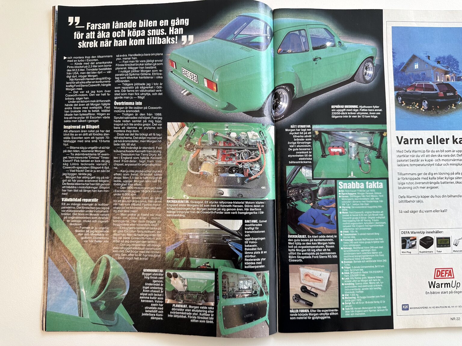 Documentation for 1970 Ford Escort MK1 Cosworth