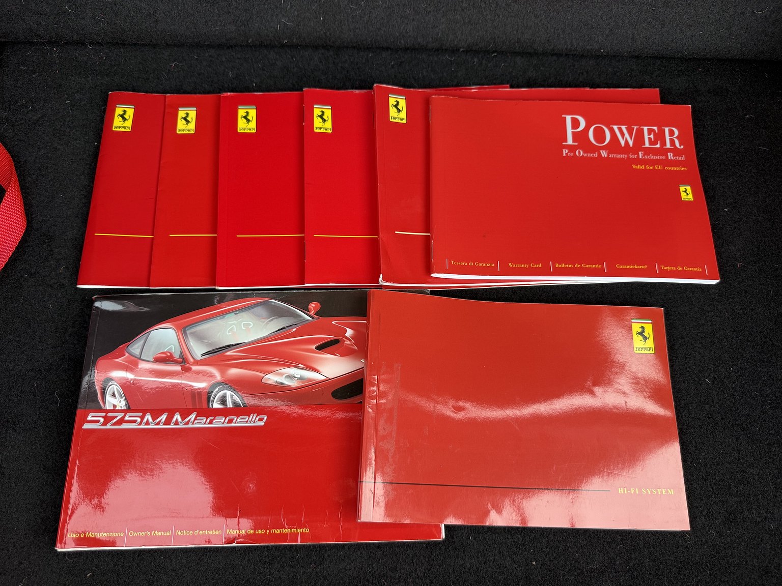 Dokumentation för 2003 Ferrari 575M Maranello