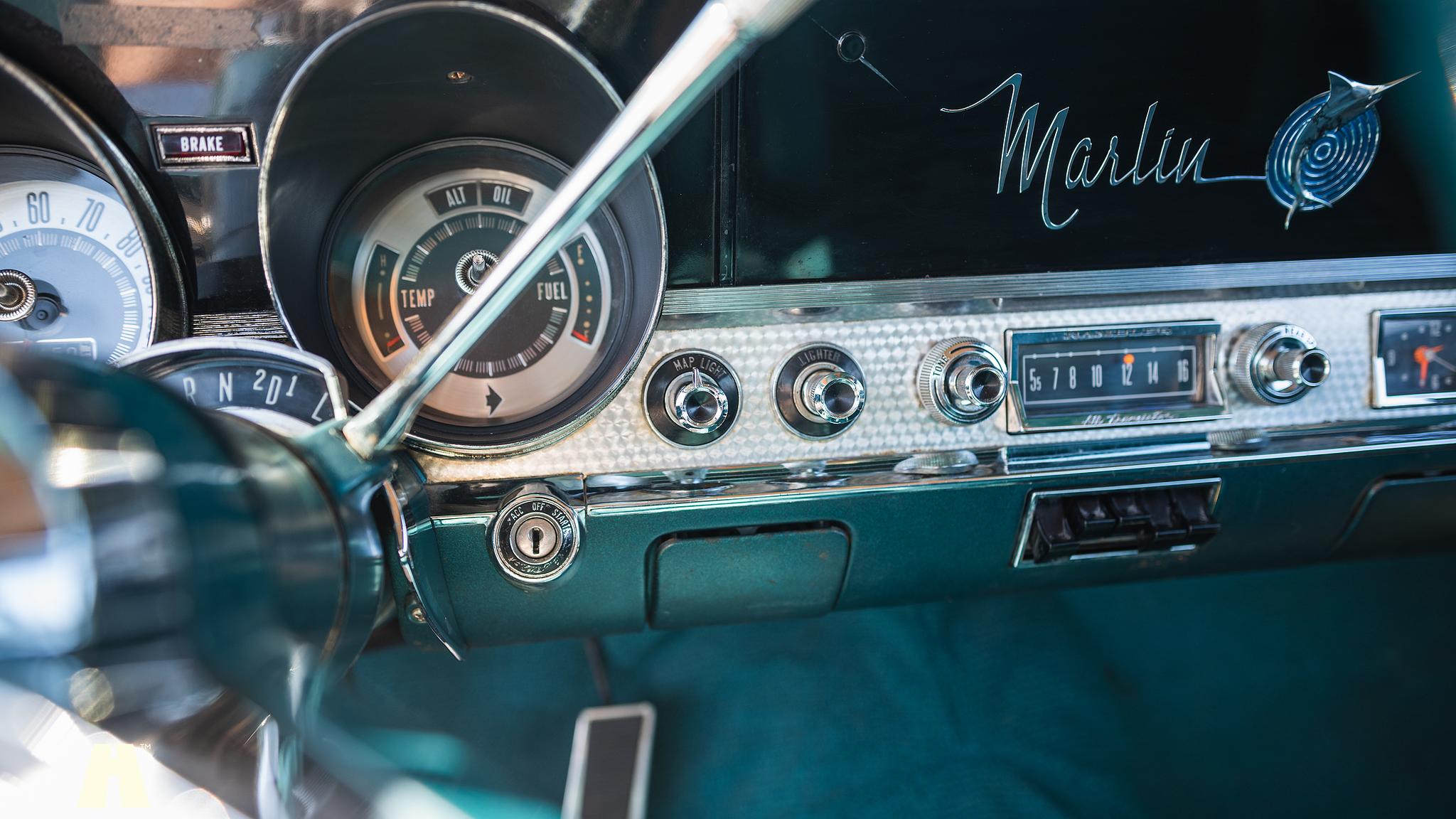 Interiörbild 1965 AMC Rambler Marlin 327 CUI 5.4 V8