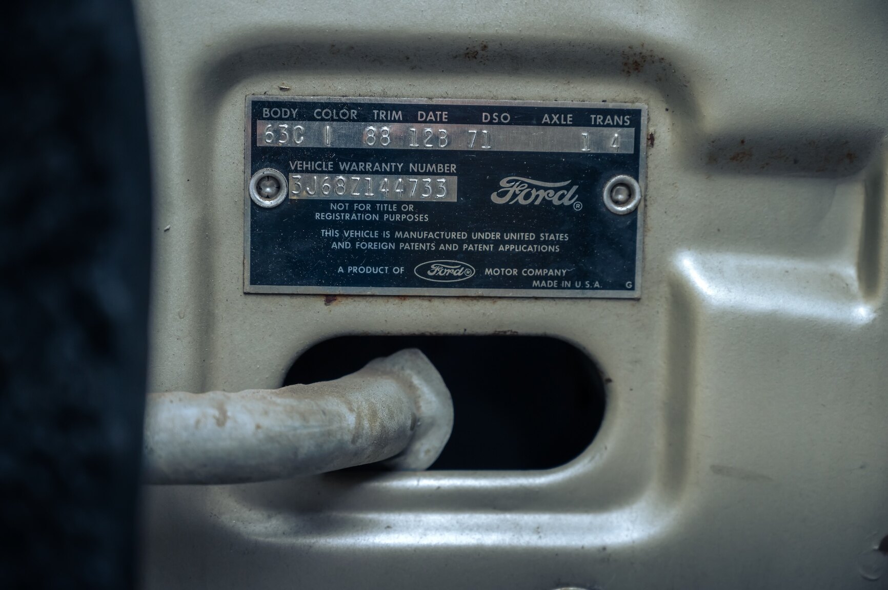 Innenraumfoto von 1963 Ford Galaxie 500/XL