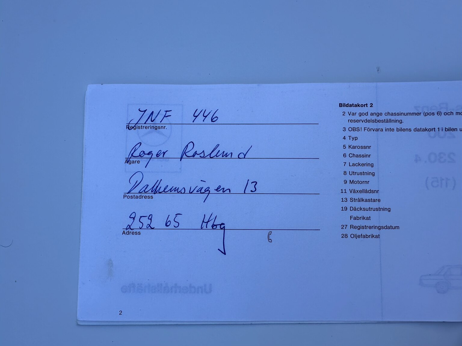 Dokumentation för 1975 Mercedes Benz 200 (9)