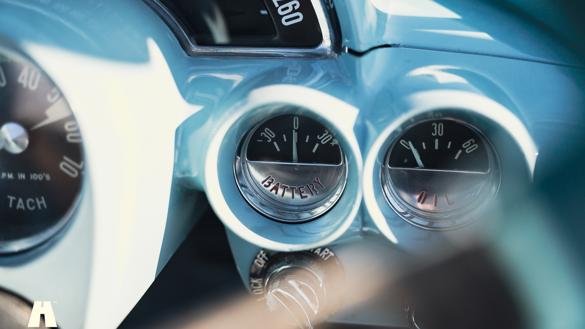 Interiörbild 1960 Chevrolet Corvette
