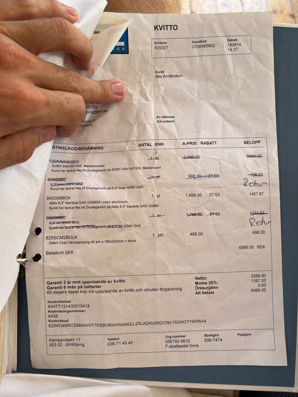 Documentation for 1986 Mercedes 280 GE