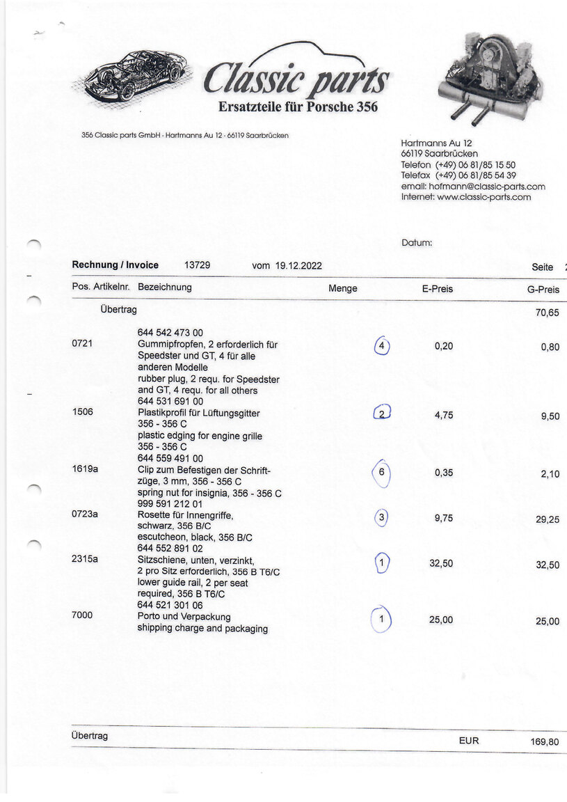 Documentation for 1964 Porsche 356 C (7)