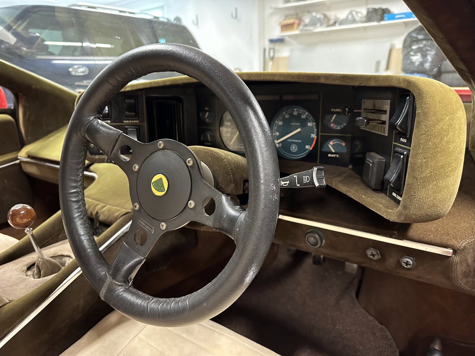 Innenraumfoto von 1977 Lotus Esprit S1