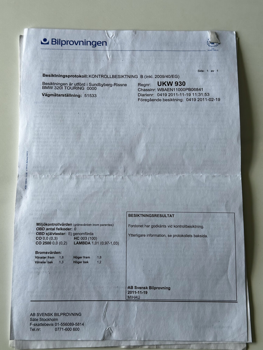 Documentation for 2003 BMW 320i Touring