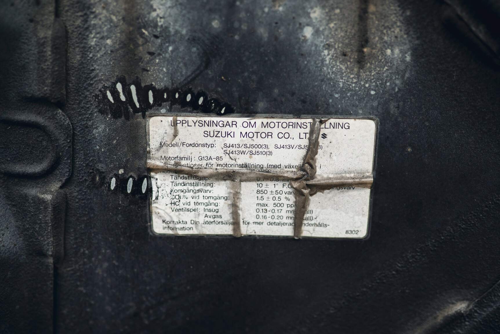 Image of 1987 SUZUKI SJ 413 W Samurai  mechanics