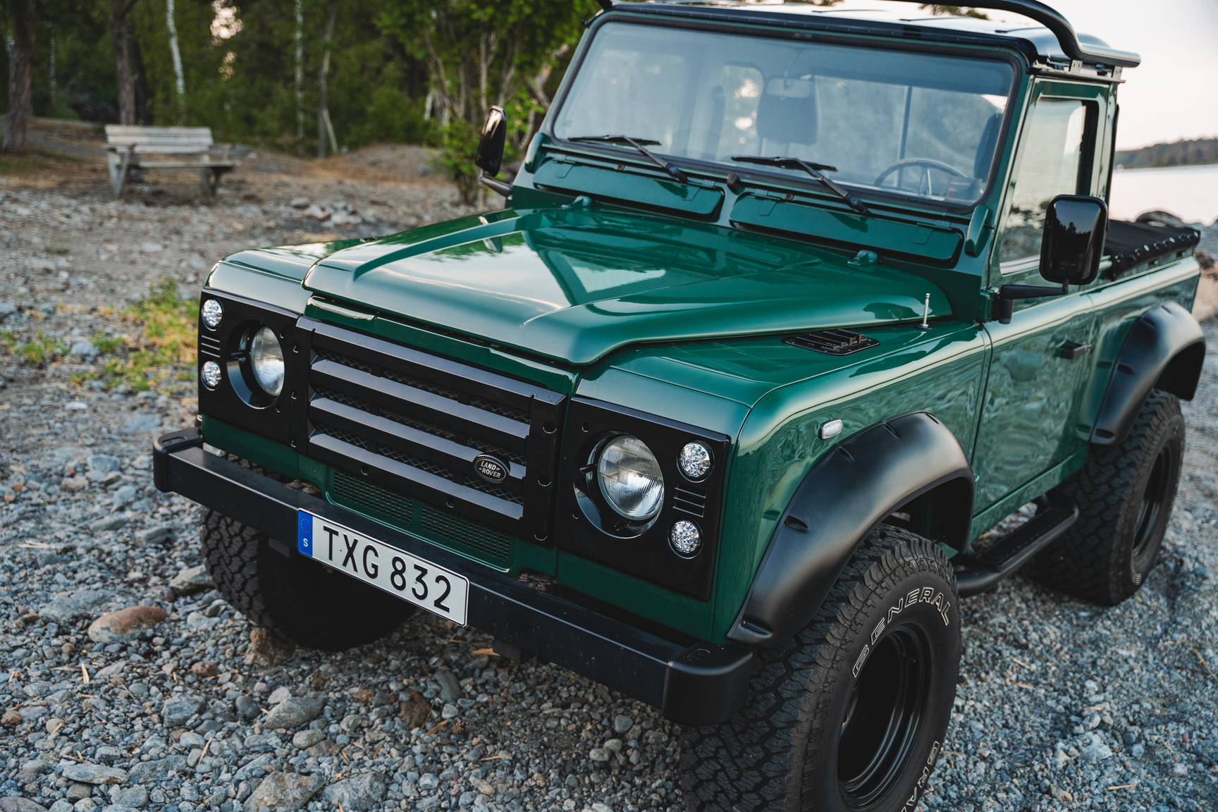 Exteriörbild på 2003 Land Rover Defender TD5 90 Pickup (22)