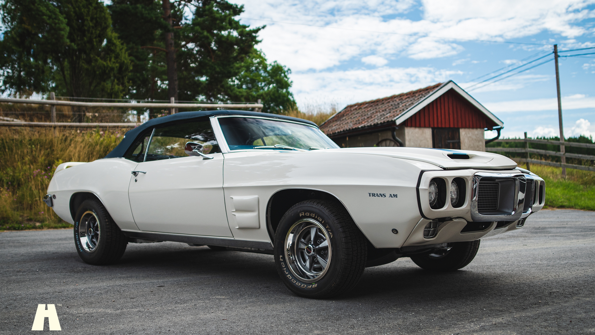 Exterior image of 1969 Pontiac Firebird convertible 